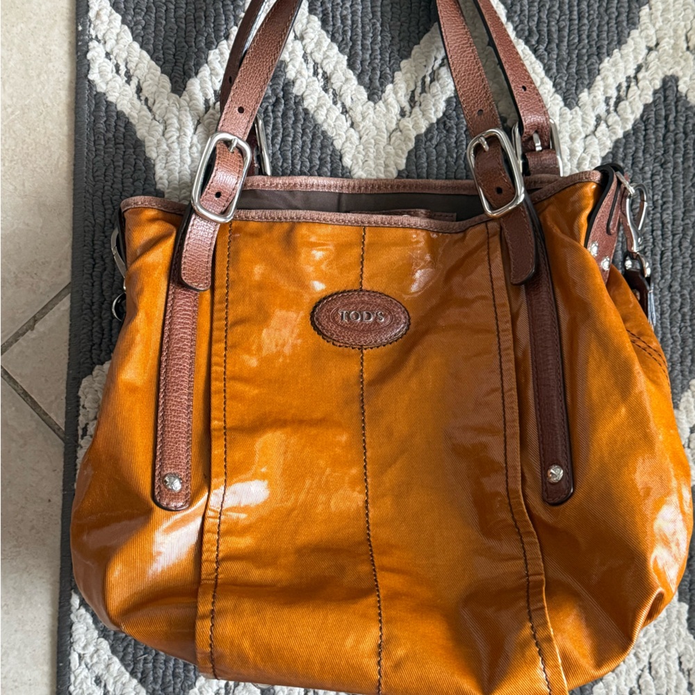 Tod's Coated Canvas Shoulder and Crossbody Bag - Picture 6 of 6